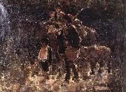 Nicolae Grigorescu Gypsies with Bear oil on canvas